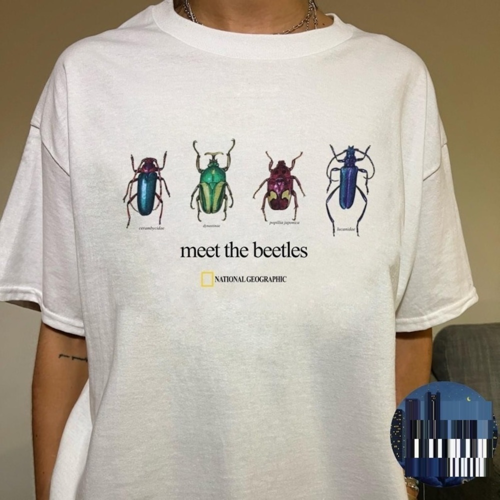 Meet The Beetles T Shirt - Retro 2001 National Geo Society Graphic Tee